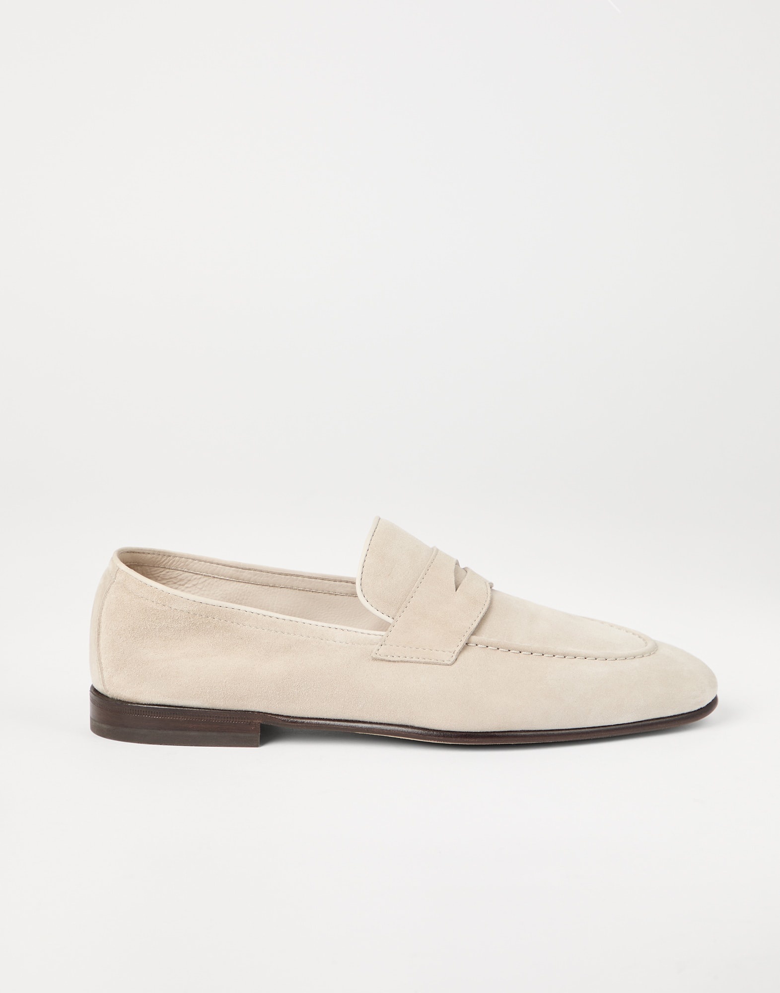 Suede soft penny loafers - 5