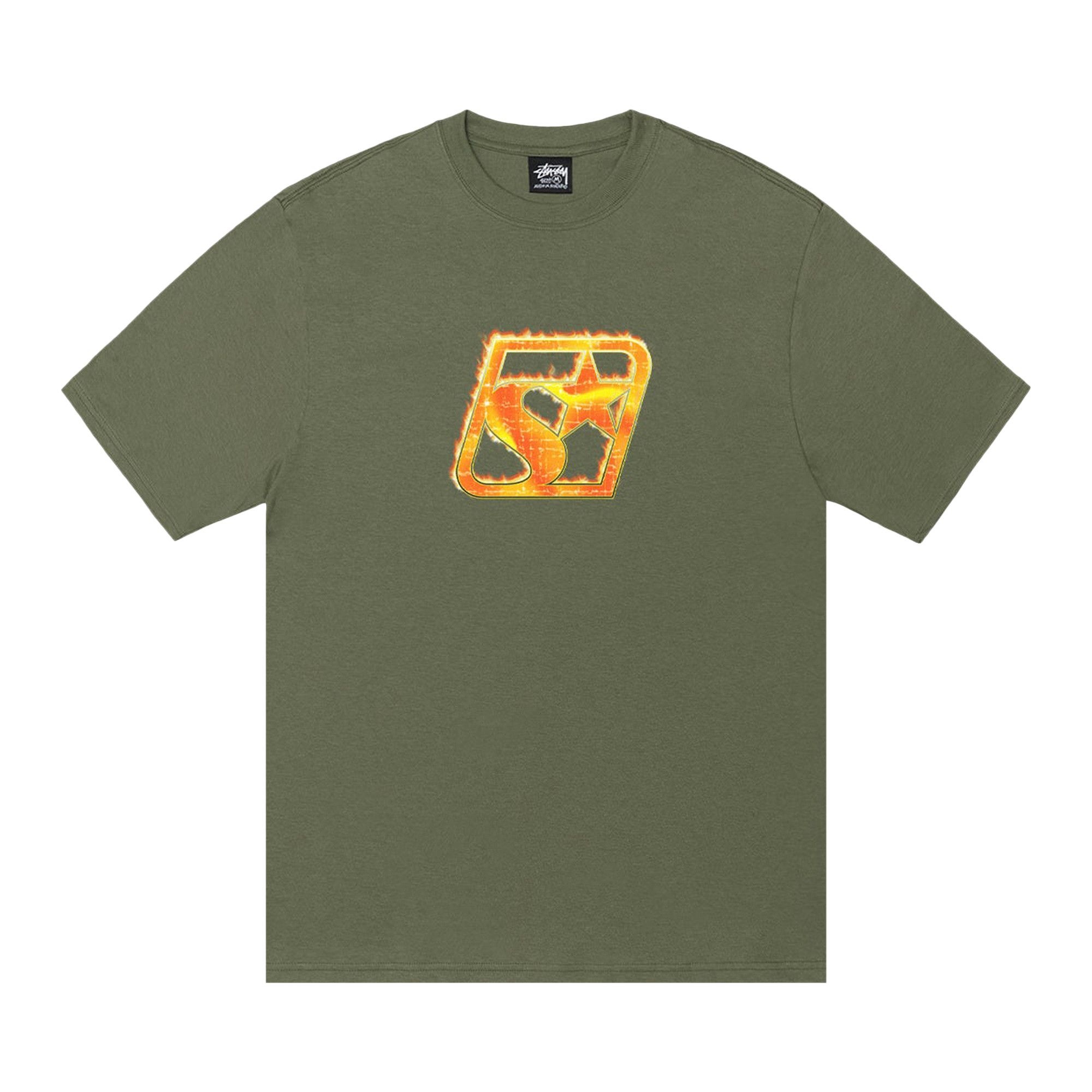 Stussy Blaze Tee 'Olive' - 1