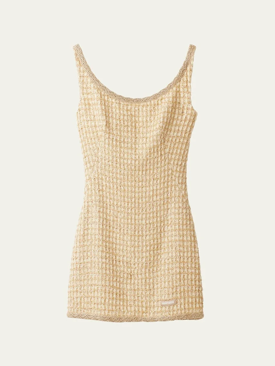 Crochet Mini Dress - 1