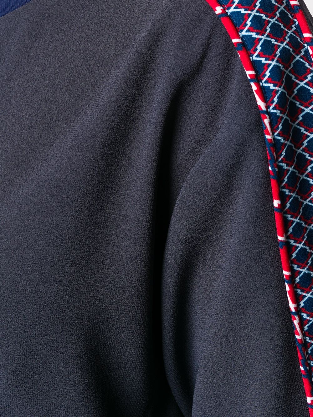 logo-embroidered shift dress - 5