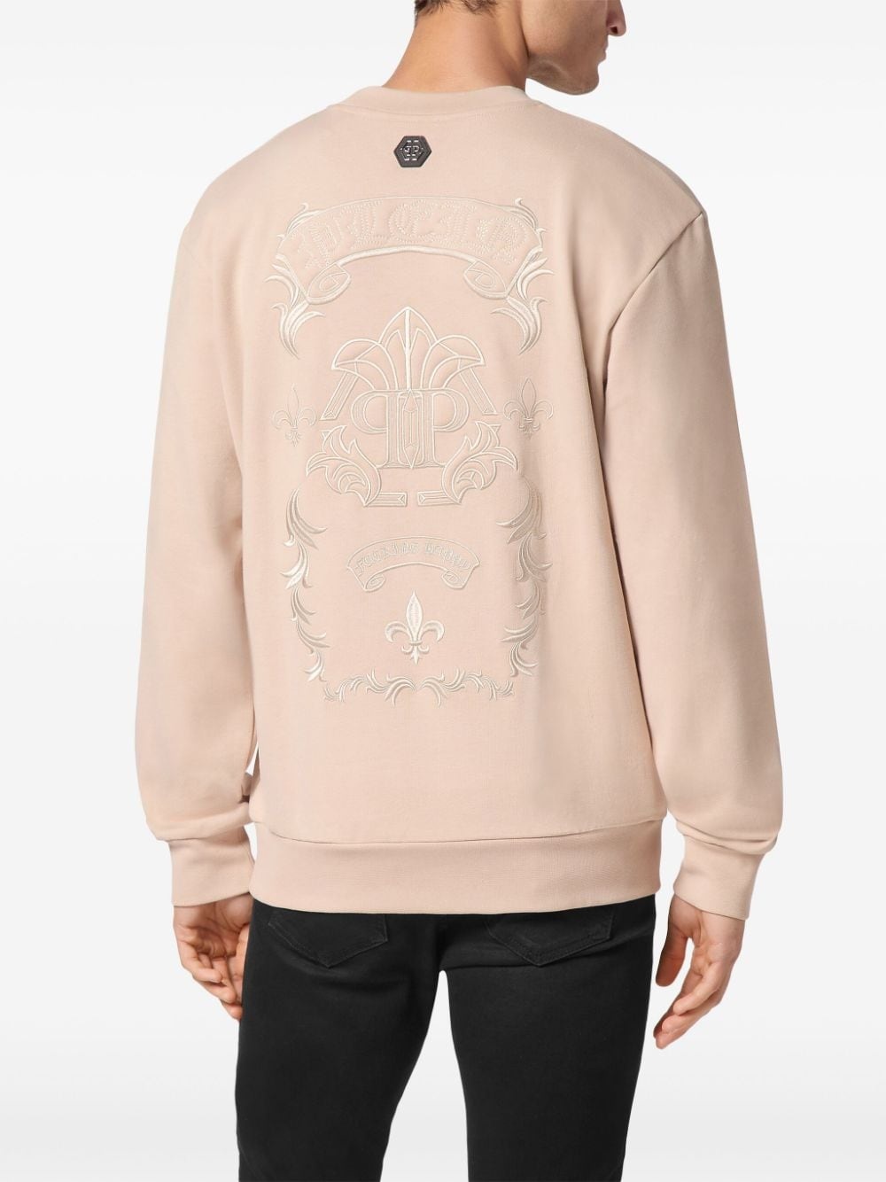 embroidered logo sweatshirt - 4
