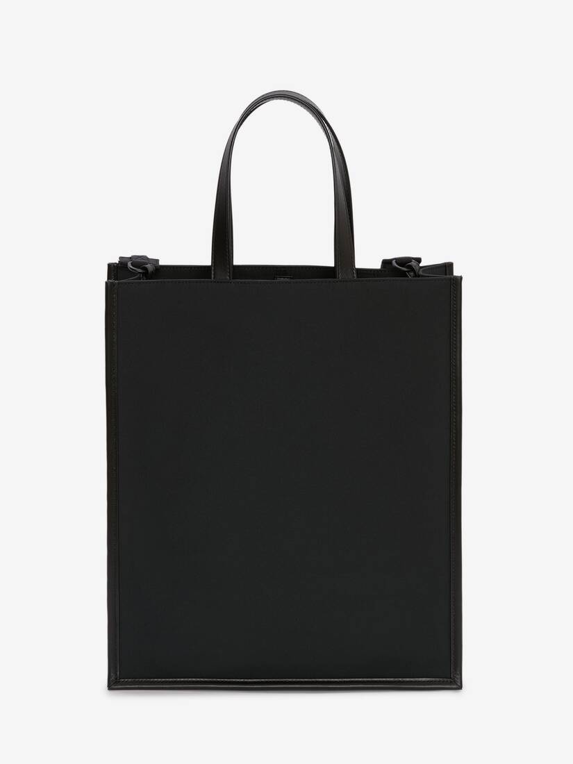 Mcqueen Graffiti Edge Tote in Black/off White - 3