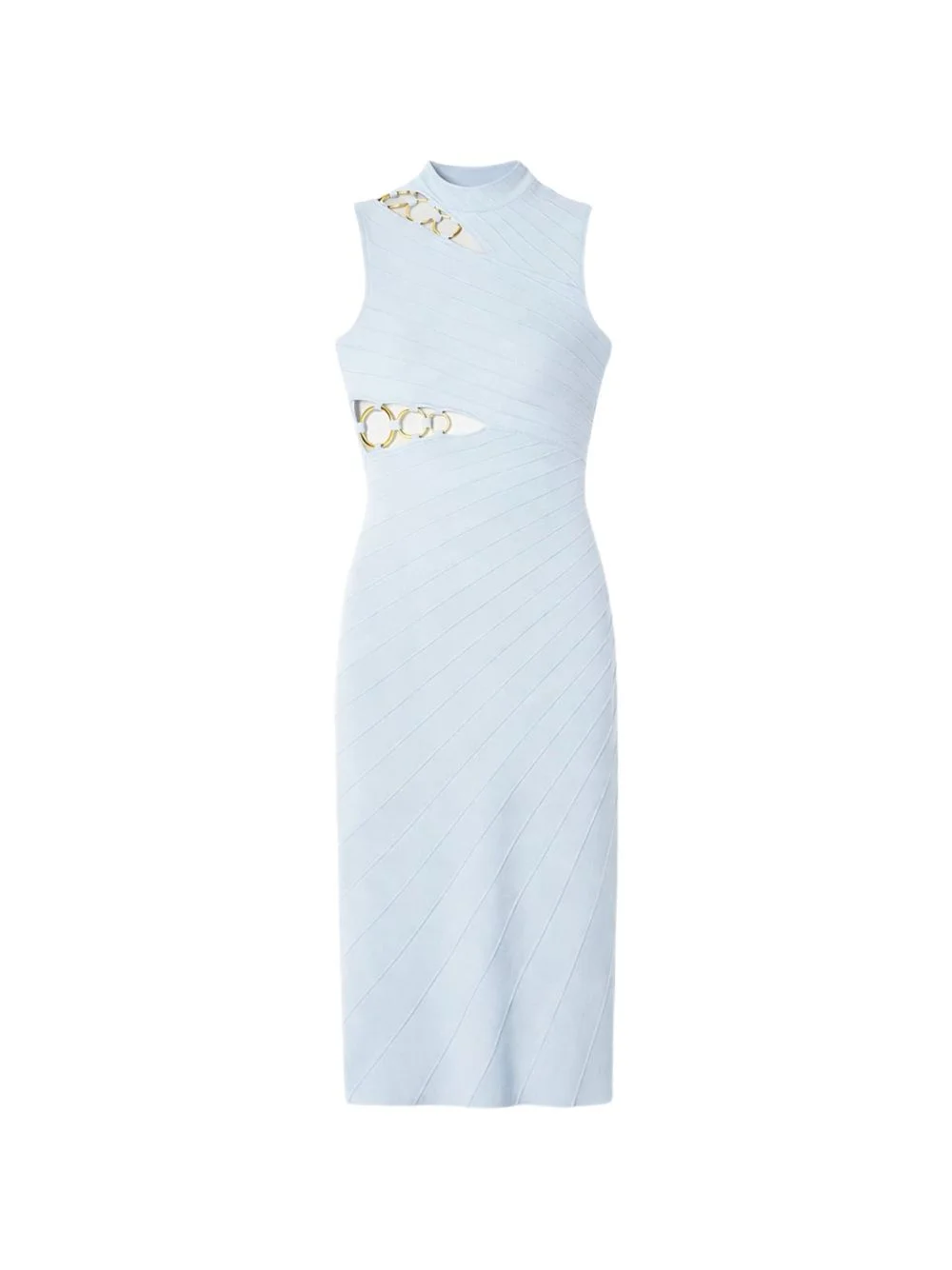 cutout-detail midi dress - 1