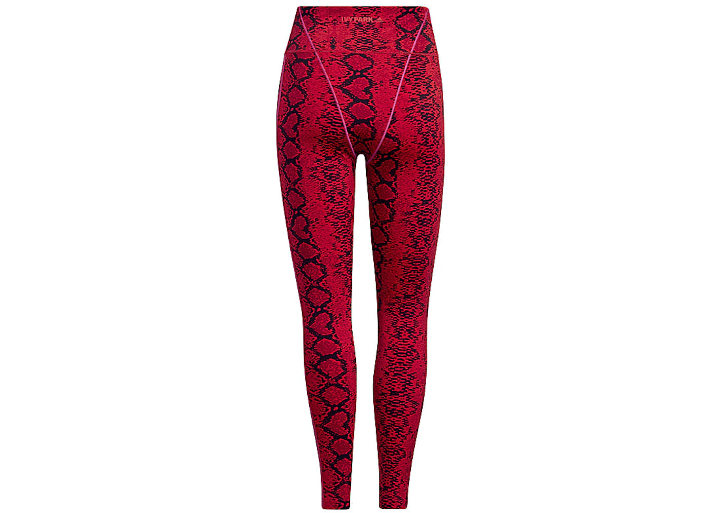 adidas Ivy Park Allover Print Tights Red/Black - 2