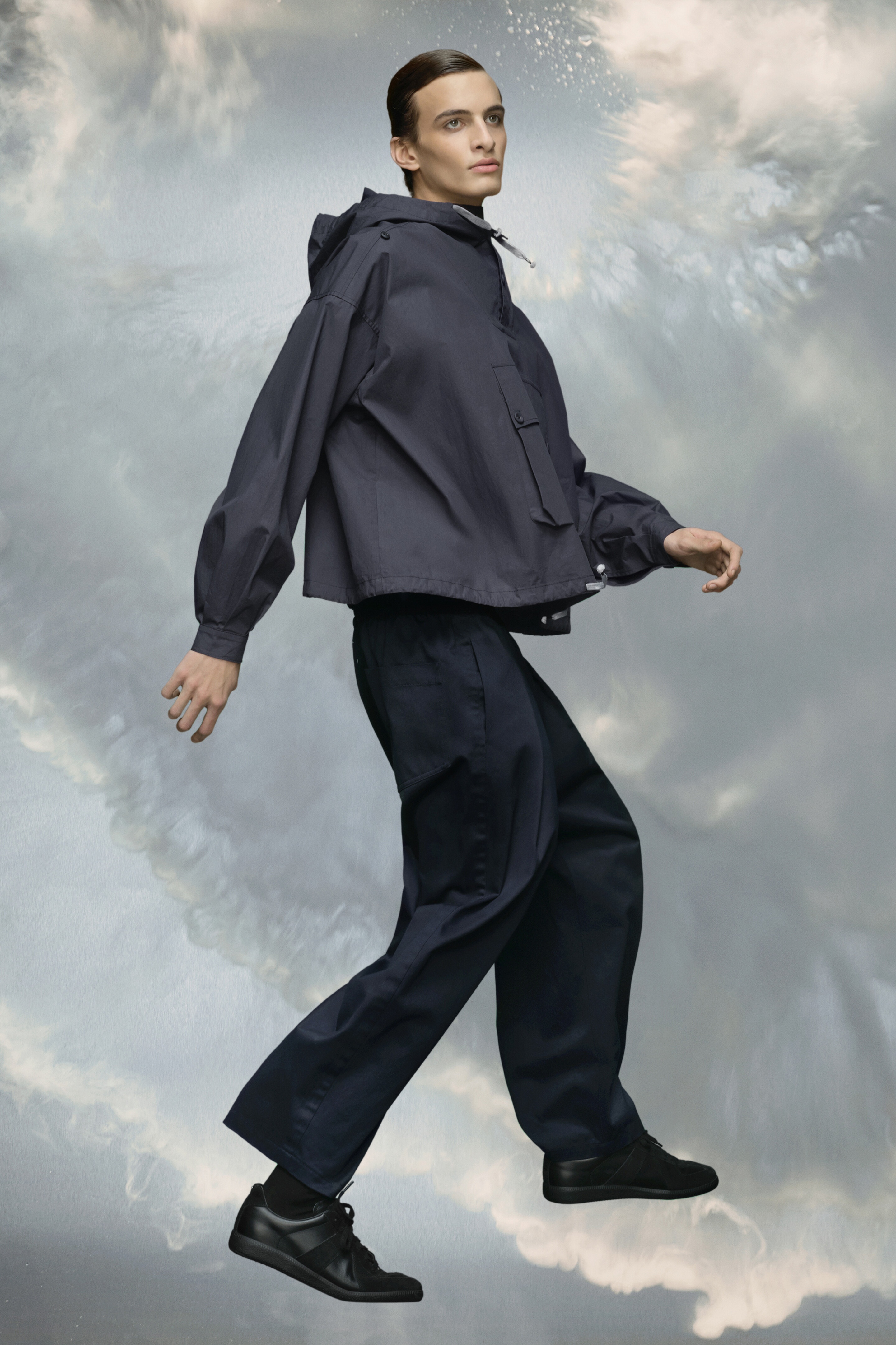 Coated cotton hooded jacket - 3