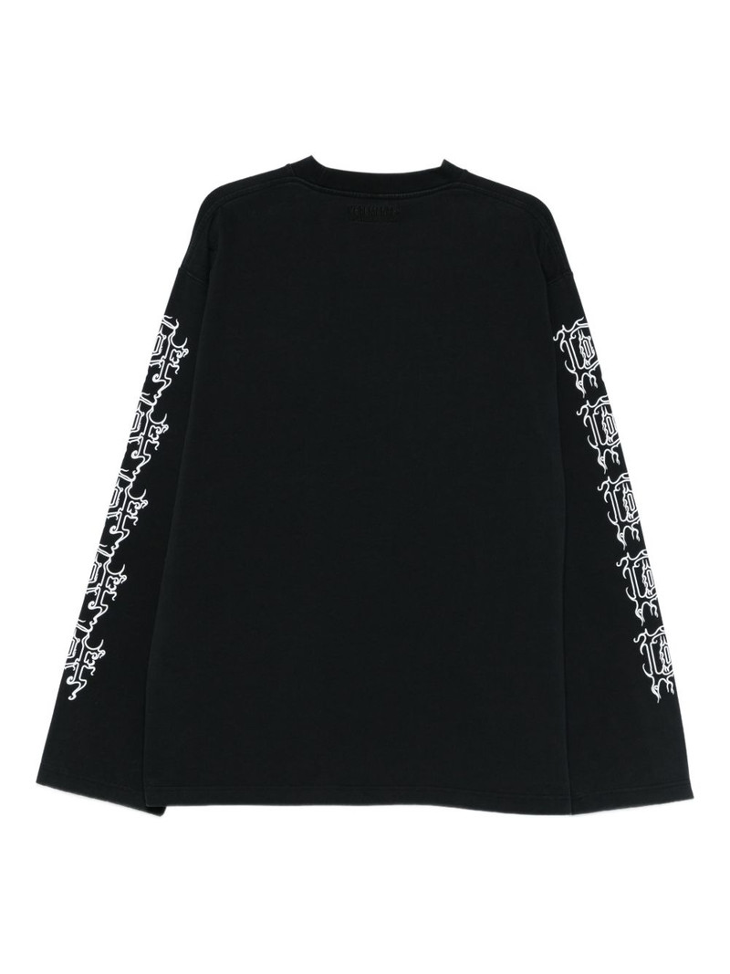 VETEMENTS slogan long-sleeve top outlook