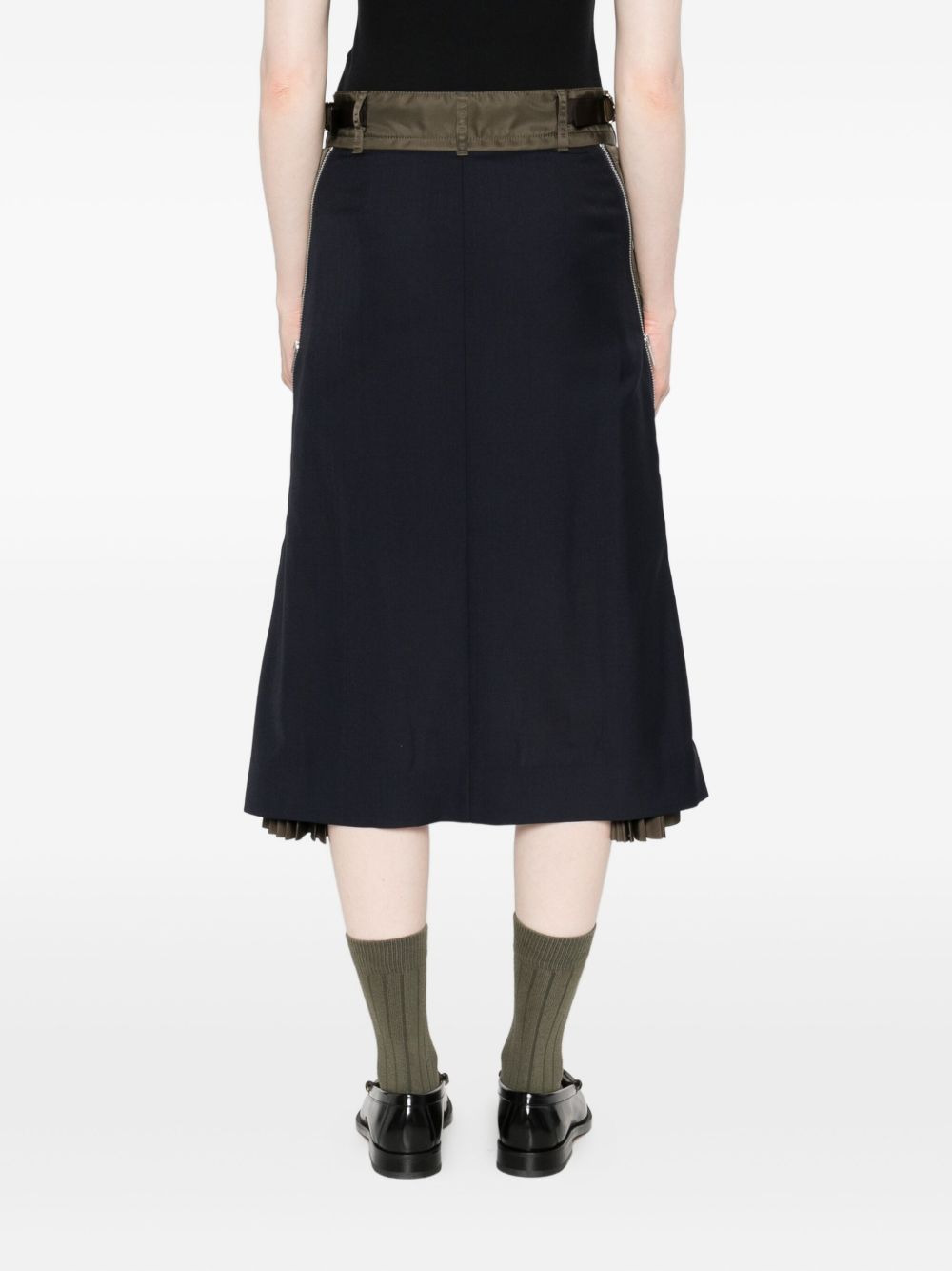 pleated-detail skirt - 4