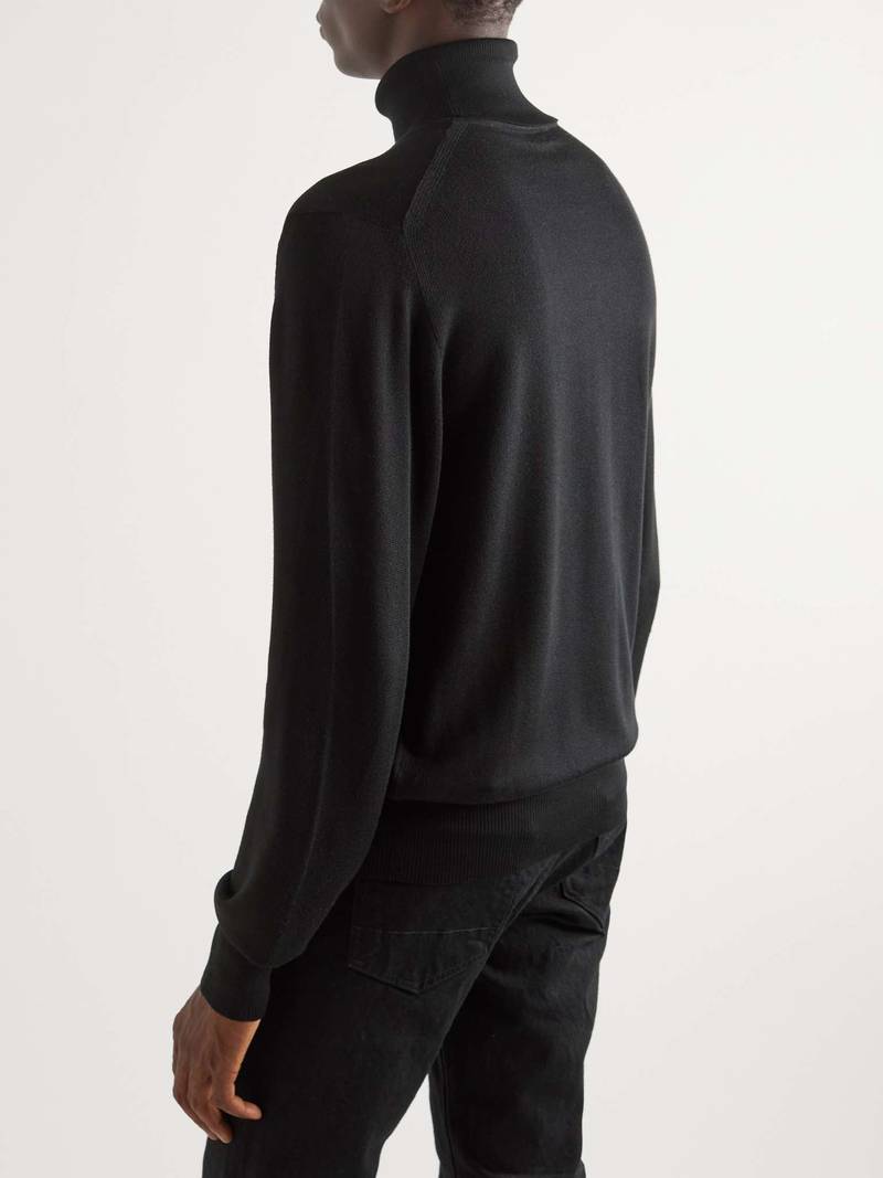 Mulberry Silk Rollneck Sweater 5