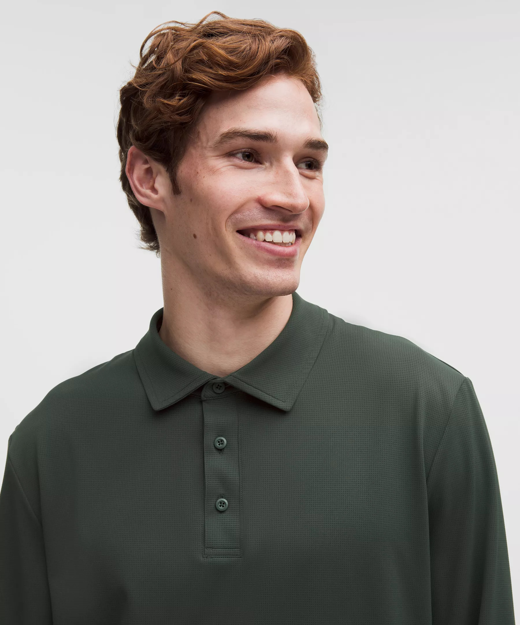 Relaxed-Fit Long-Sleeve Golf Polo Shirt - 4