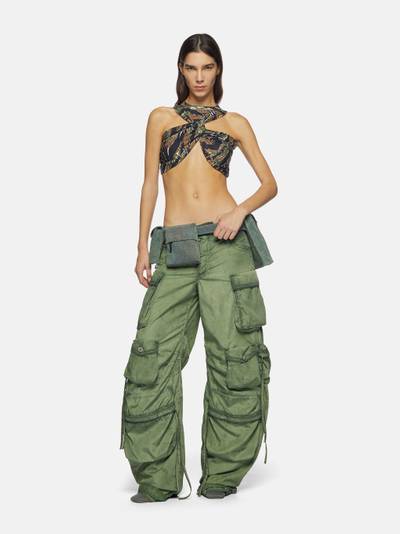 THE ATTICO ''FERN'' MILITARY GREEN LONG PANTS outlook