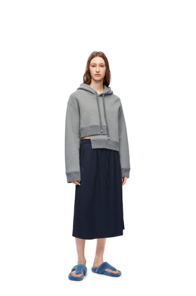 Loewe Asymmetric hoodie in cotton outlook