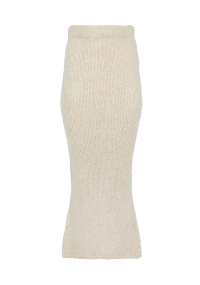 KNIT TUBE SKIRT VANILLA 1