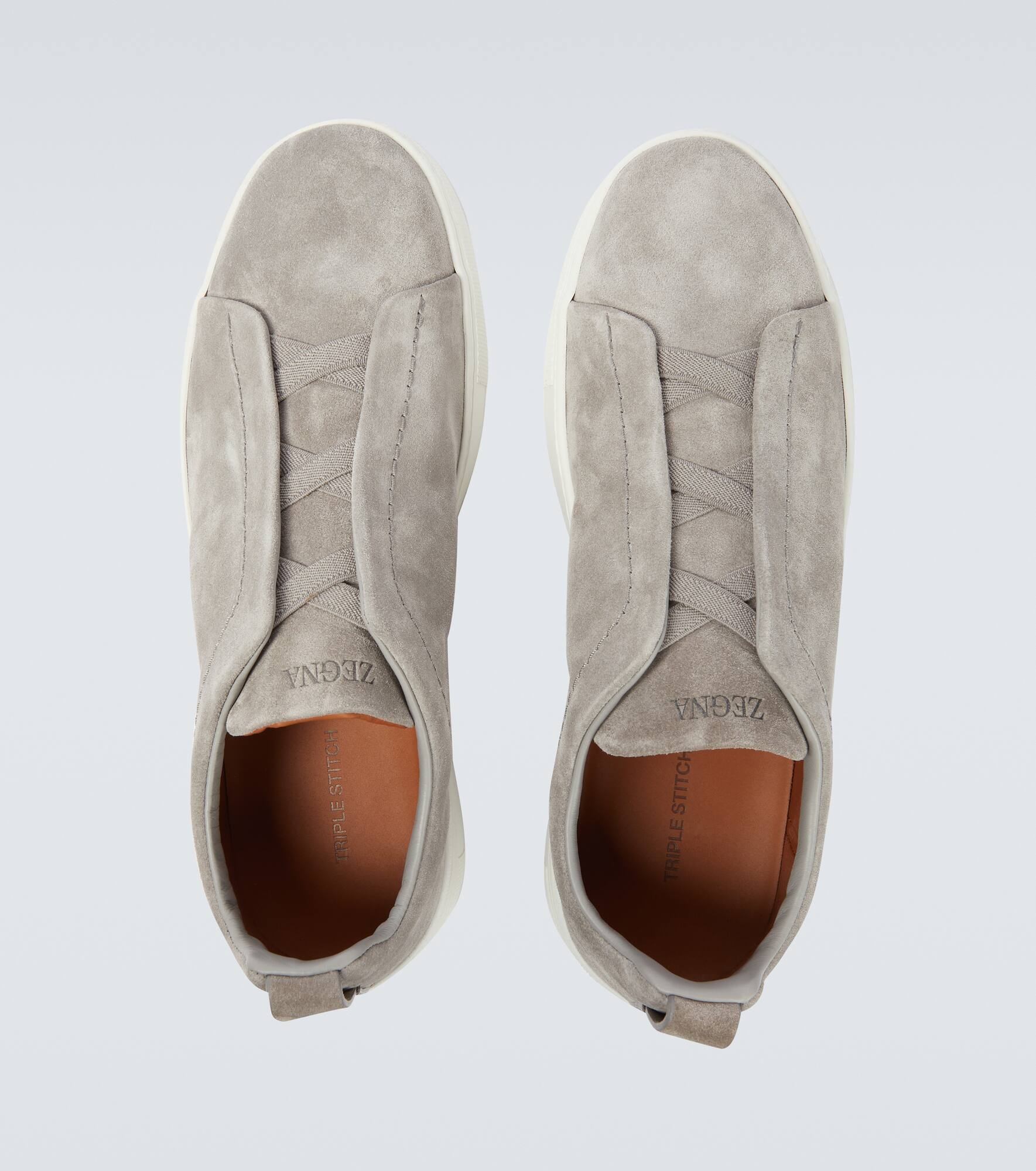 Triple Stitch suede sneakers - 4