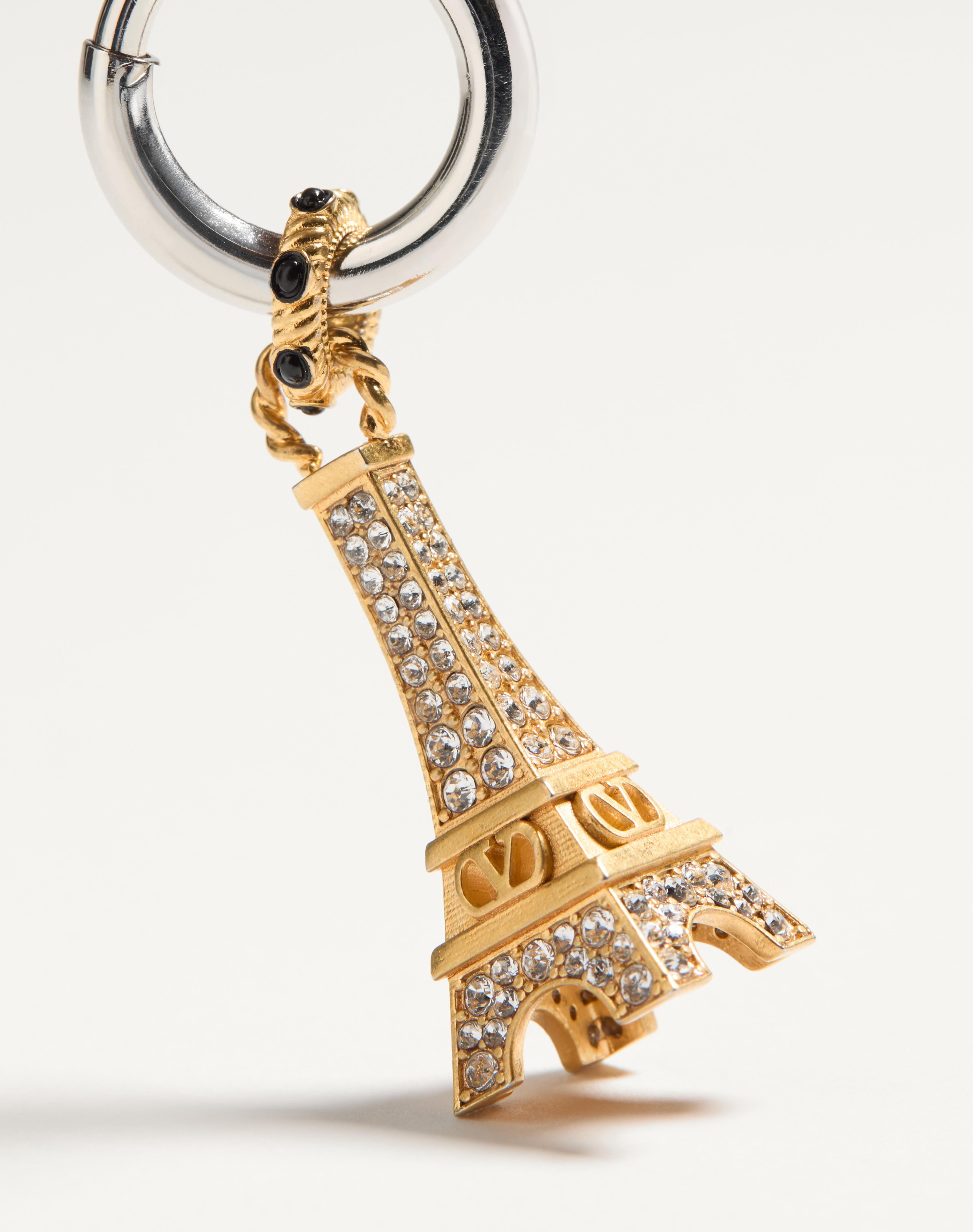 VALENTINO GARAVANI CHEZ VALENTINO SINGLE EARRING IN METAL AND SWAROVSKI® CRYSTALS - 4