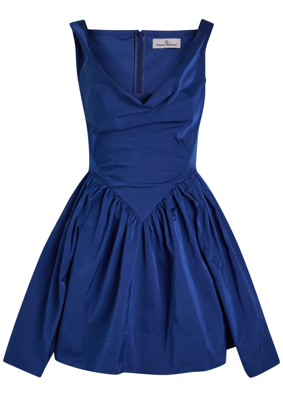 Vivienne Westwood Mini Sunday Draped Taffeta Mini Dress - 1