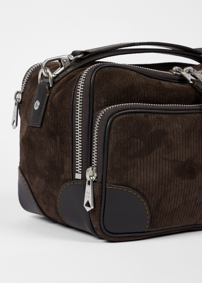 Brown Suede Cross-Body Bag 4