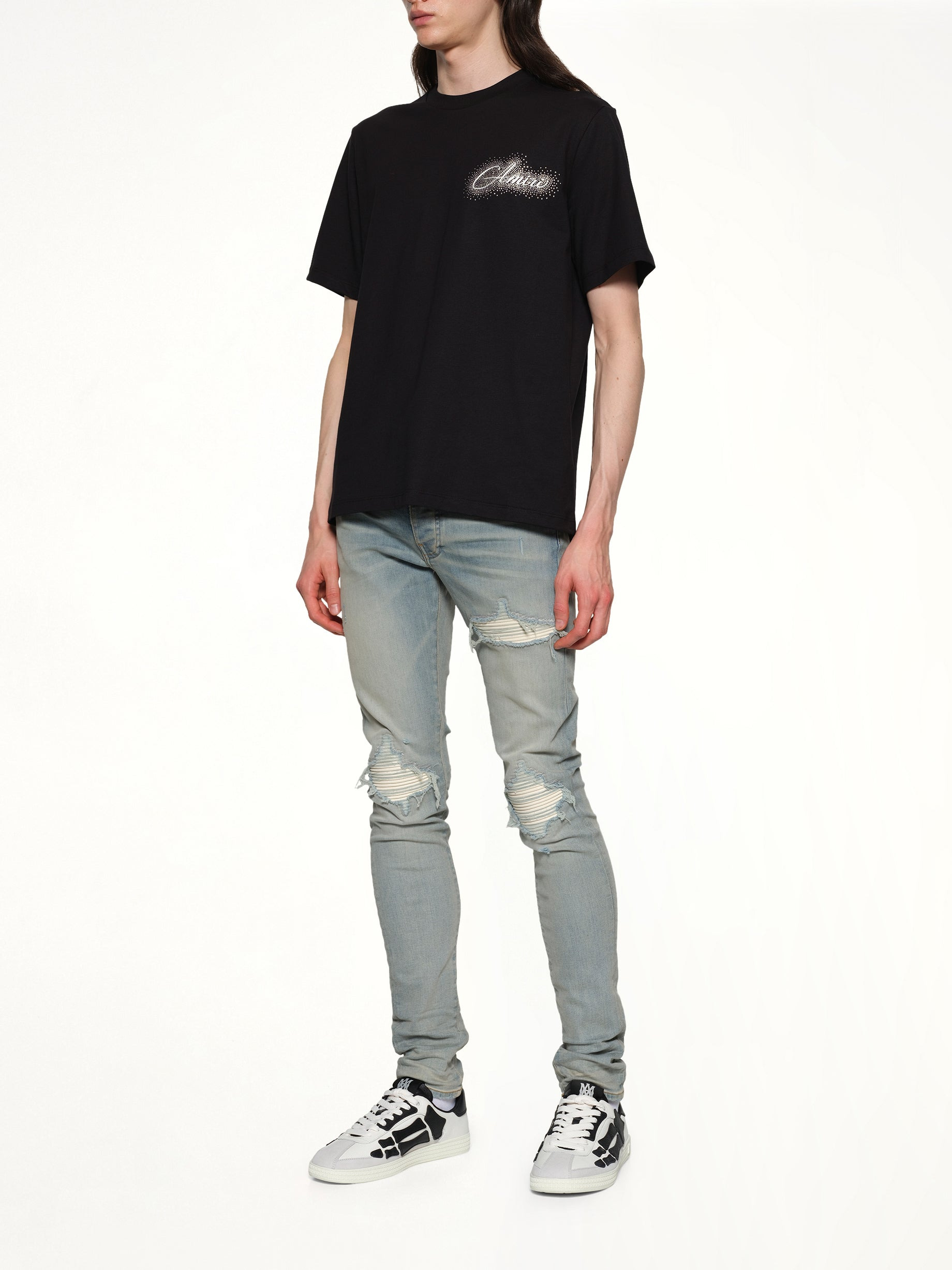 Amiri Script Tee in Black - 4