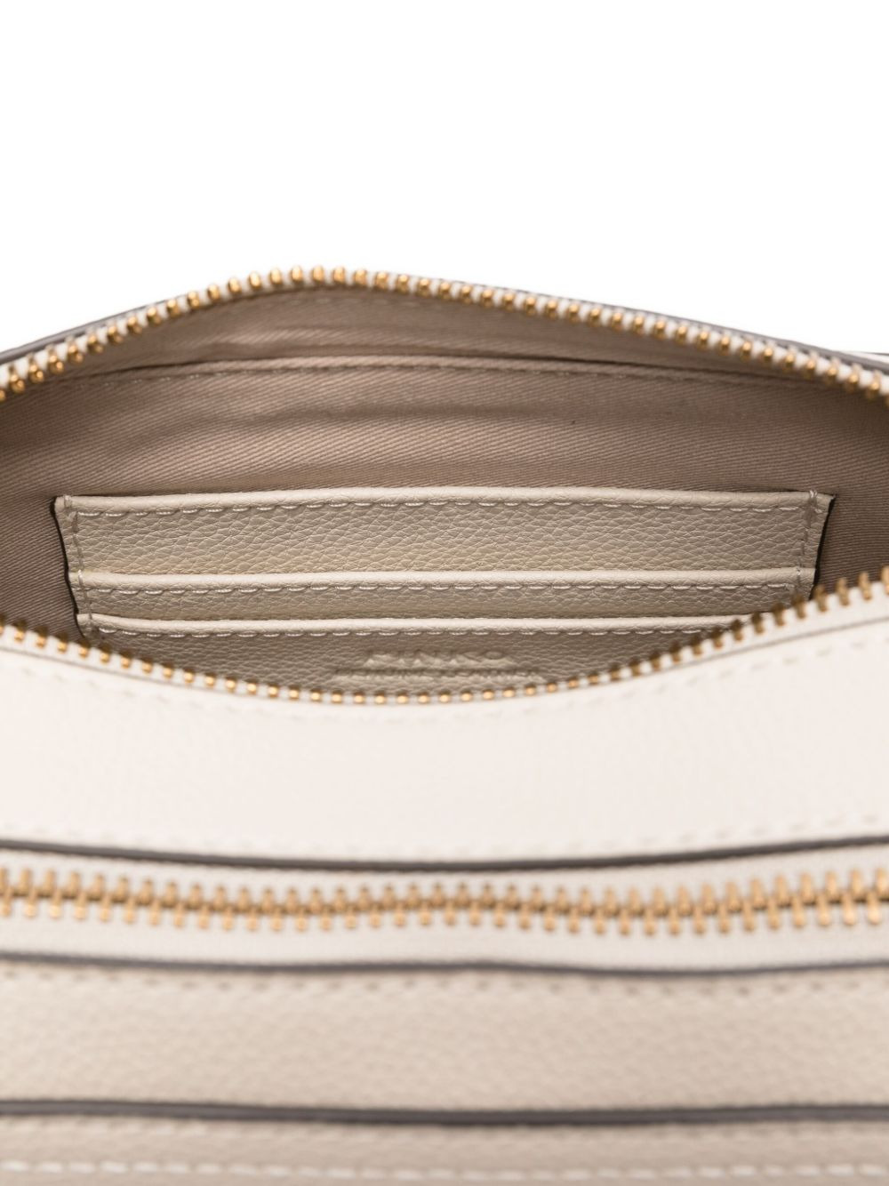 embossed-logo calf leather cross-body bag - 5