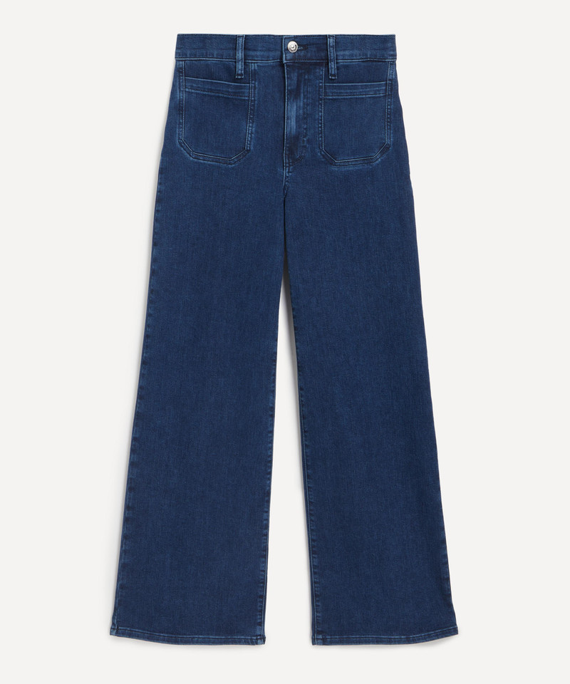 Le Slim Palazzo Modernist Pocket Wide Leg Jeans in Loner 1