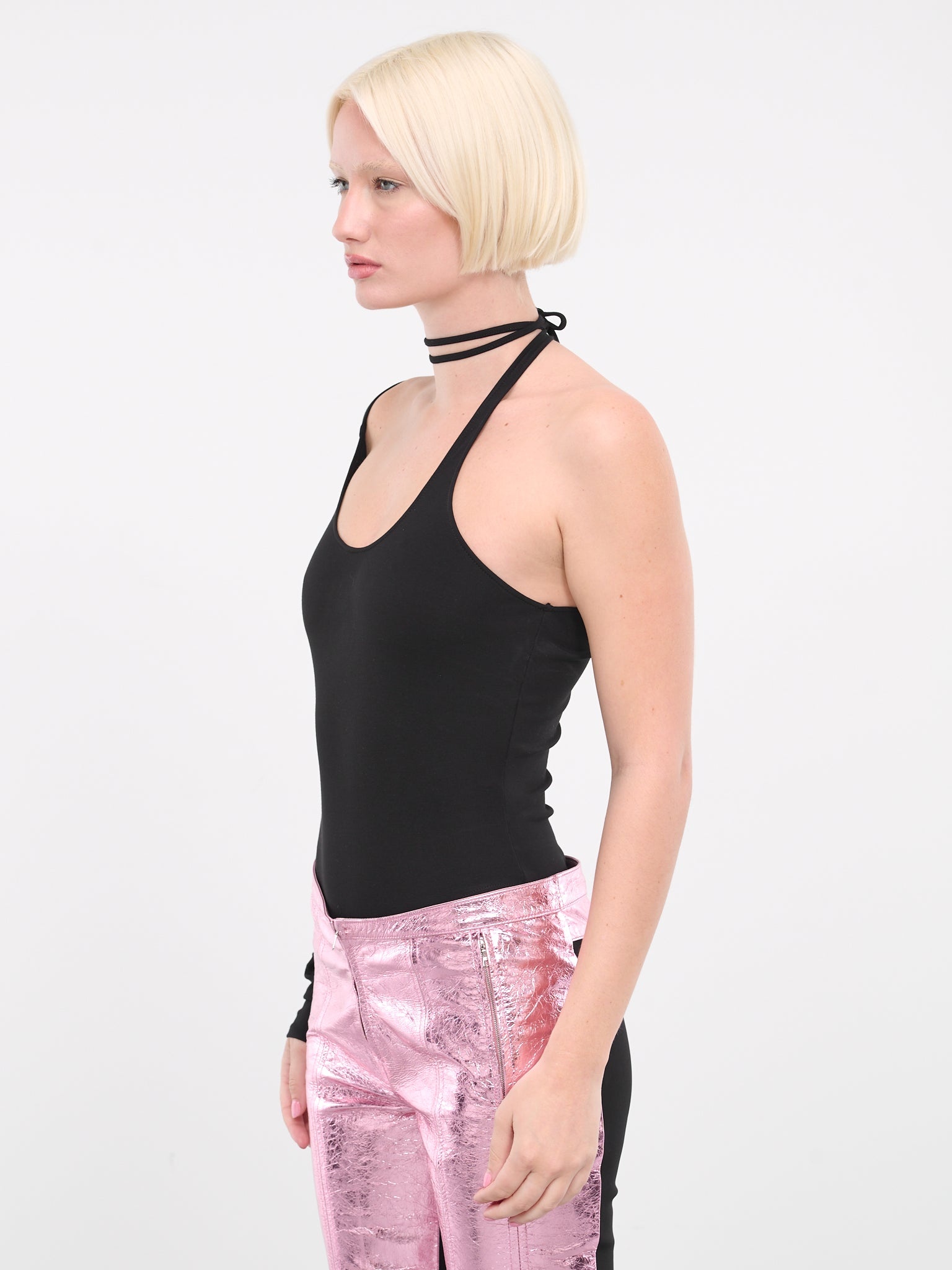 Asymmetric Cut-Out Bodysuit - 2