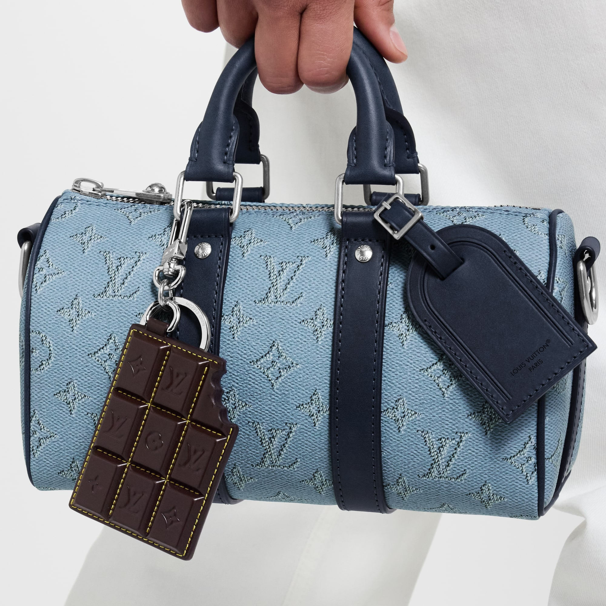 LV Chocolate Bar Key Holder and Bag Charm - 4