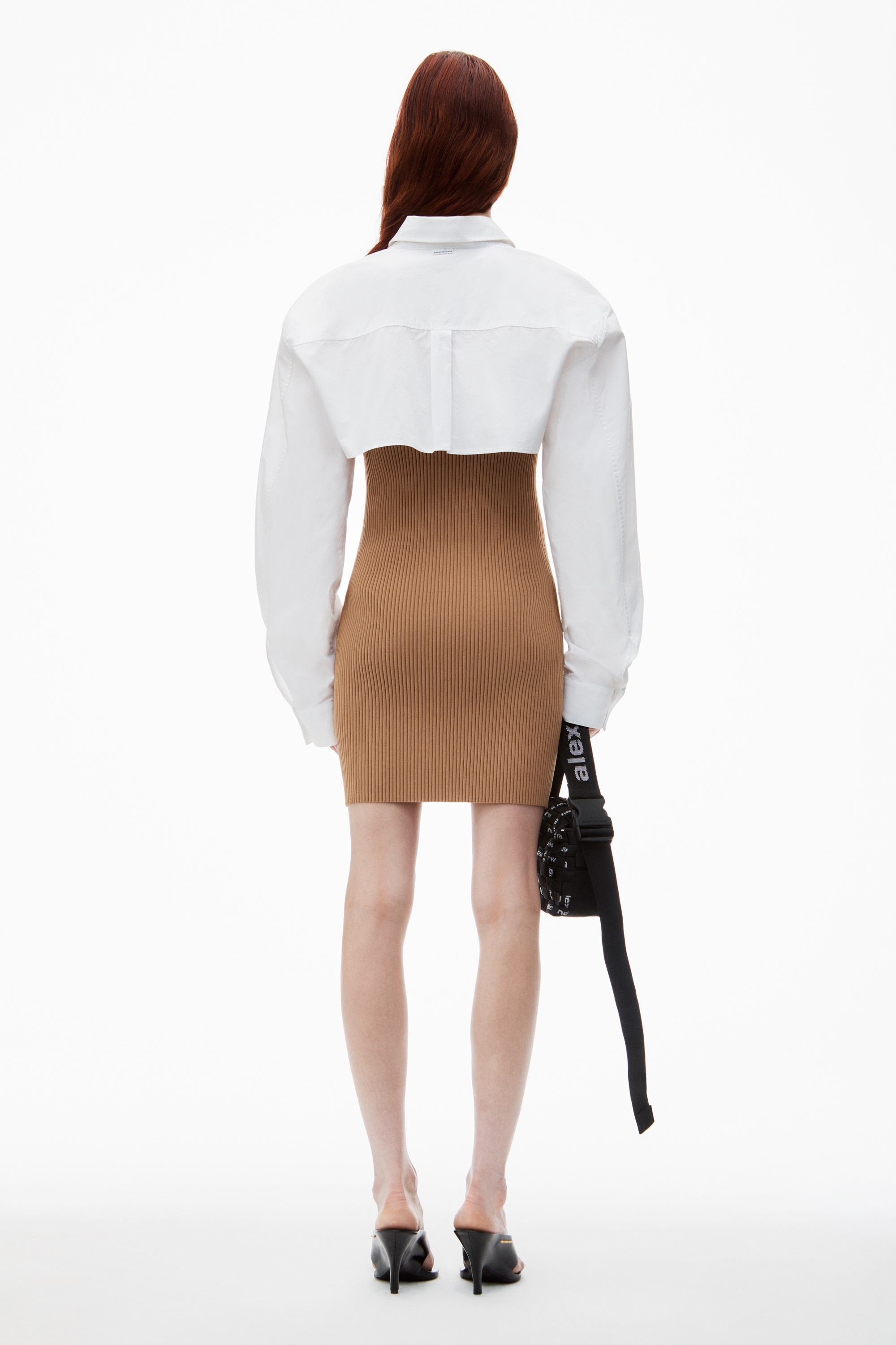 Pre-Styled Cropped Cami & Button Up Twinset Dress - 5
