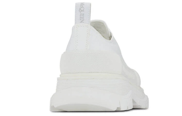 Alexander McQueen Tread Slick Lace Up Sneakers 'White' 604257W4L329000 - 4
