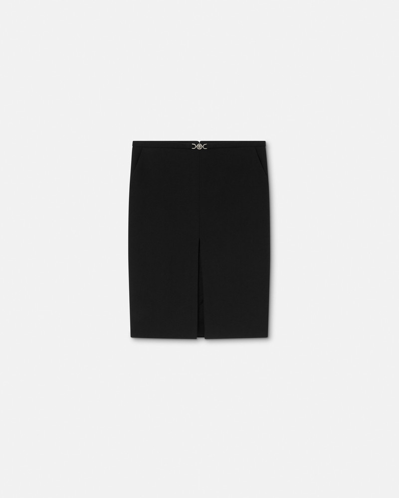 Wool Pencil Midi Skirt 1