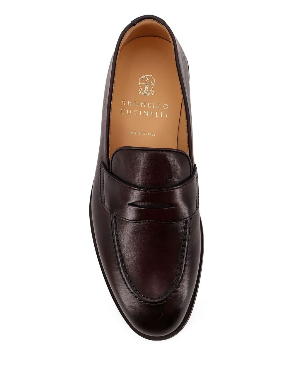 penny leather loafers - 3