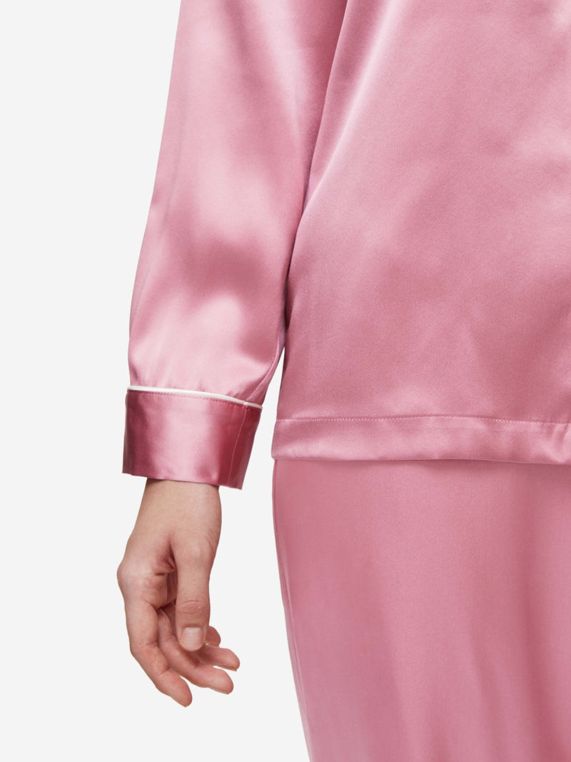 Women's Pyjamas Bailey Silk Satin Rose Pink 6