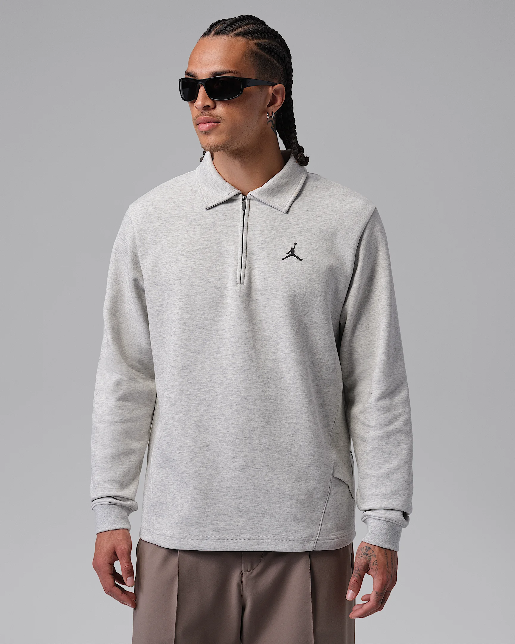 Jordan Men's 1/2-Zip Collared Long-Sleeve Golf Top - 1