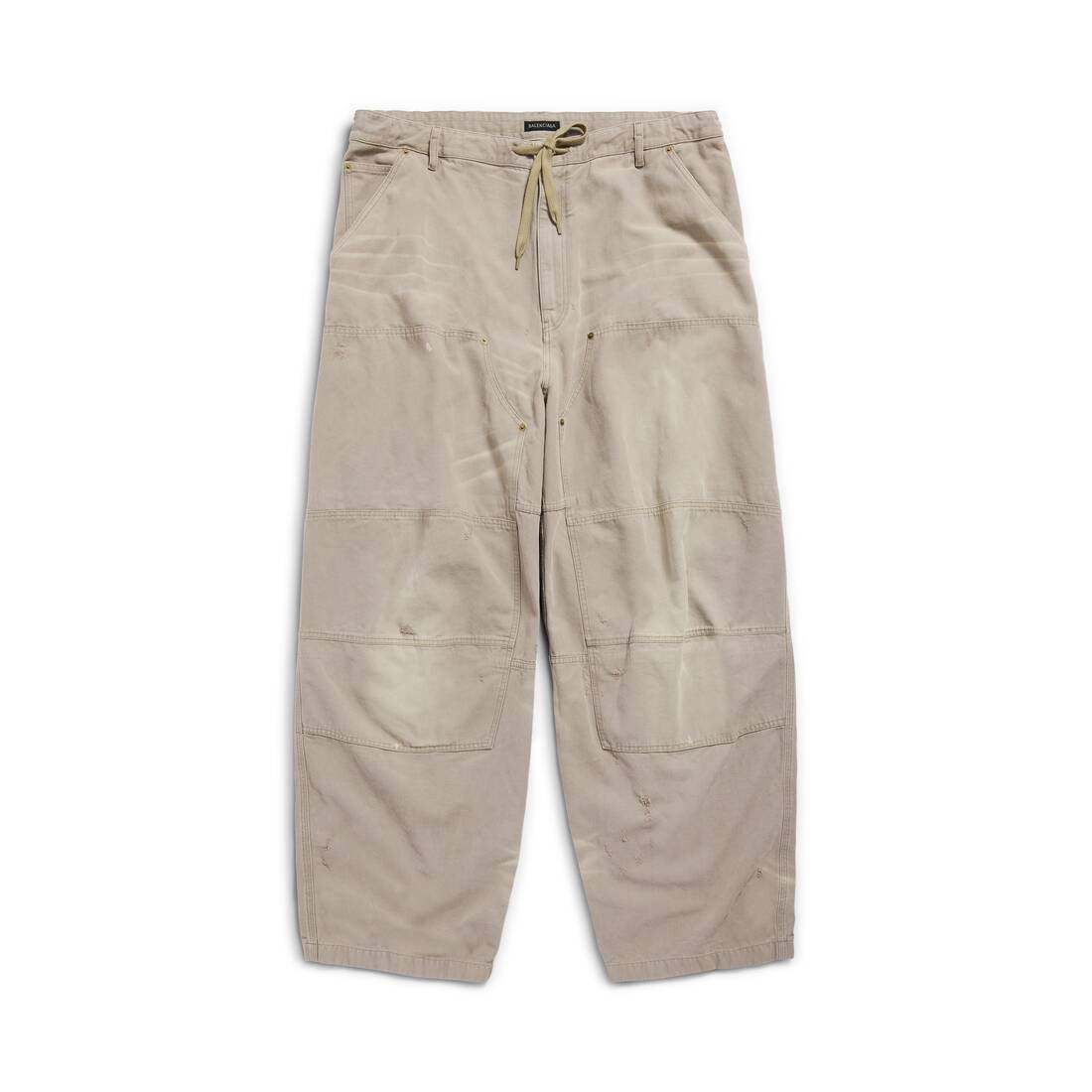 Men's Double Knee Pants in Beige - 1
