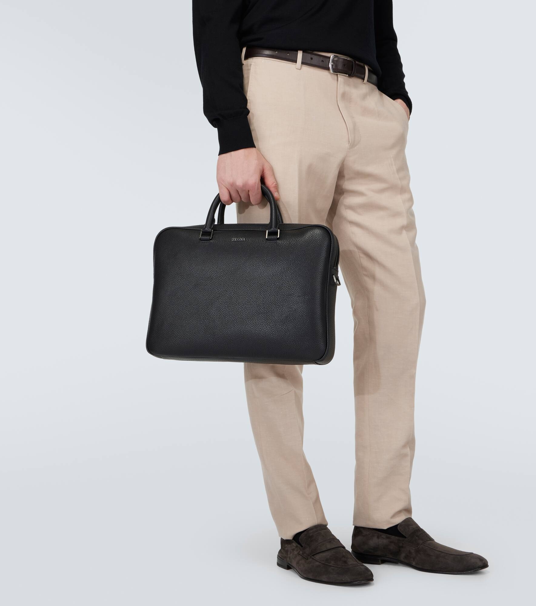 Edgy leather briefcase - 2