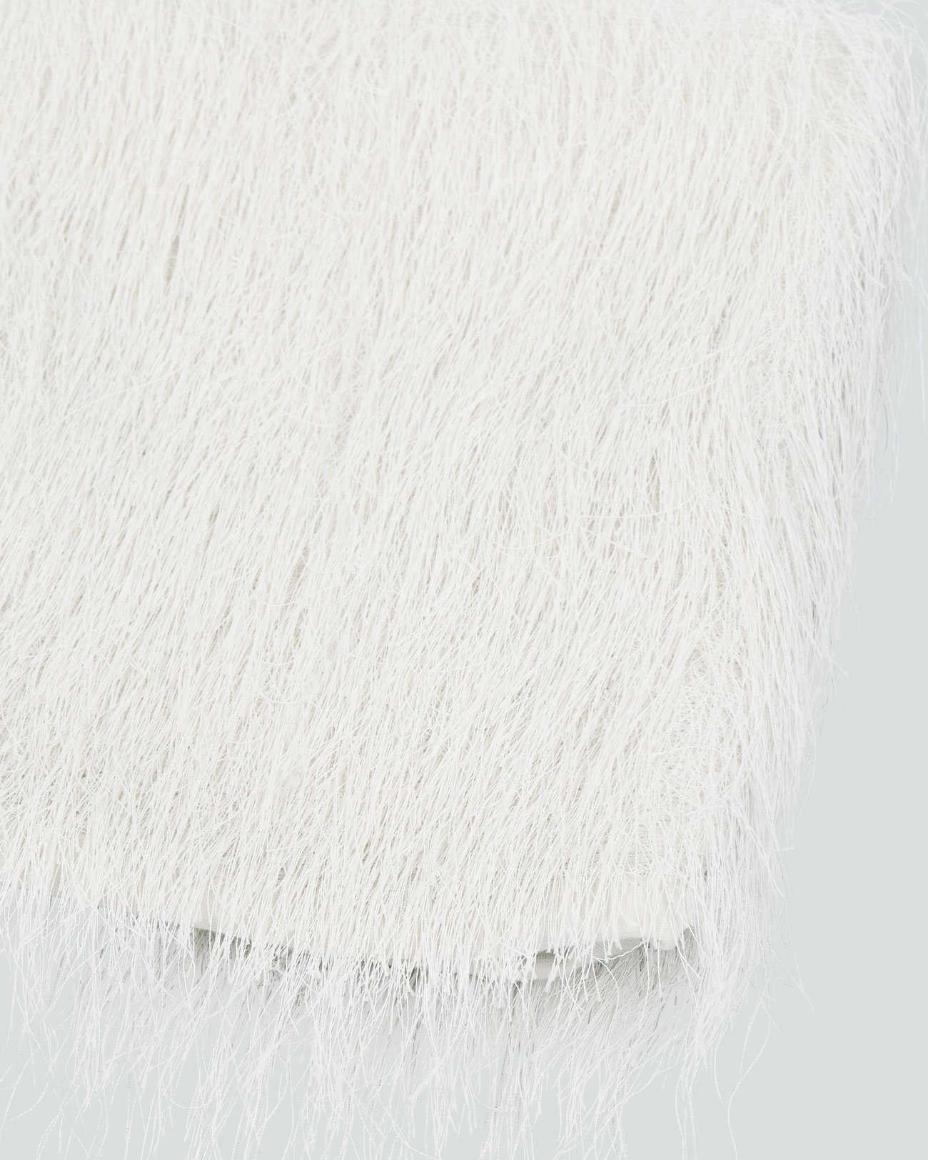 MICRO FRINGE SKIRT MERINGUE - 4