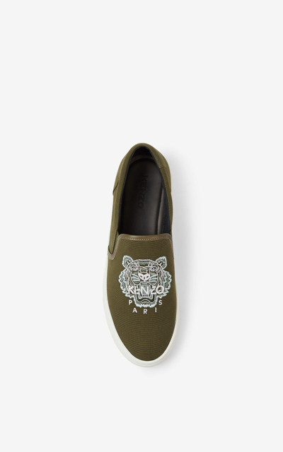 KENZO K-SKATE Tiger canvas slip-on sneakers outlook