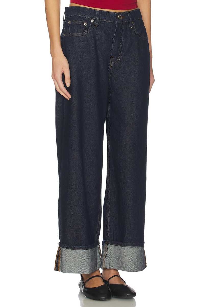 GOOD AMERICAN Good Standard Baggy Cuffed Jeans outlook