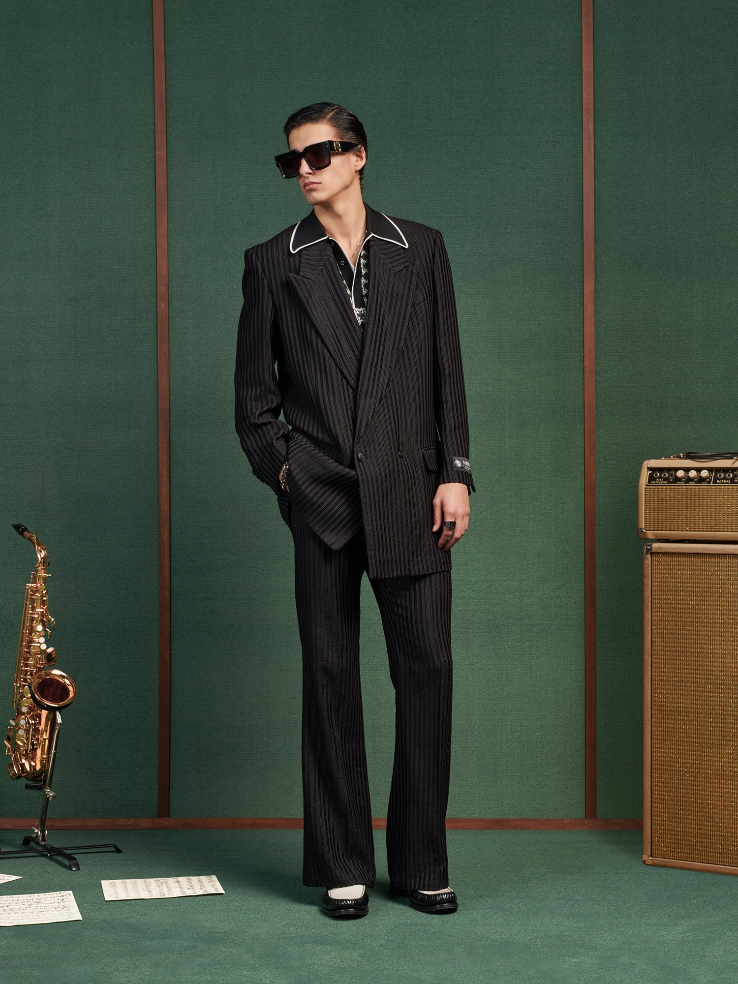 STRIPED CREASED FLARE - 2