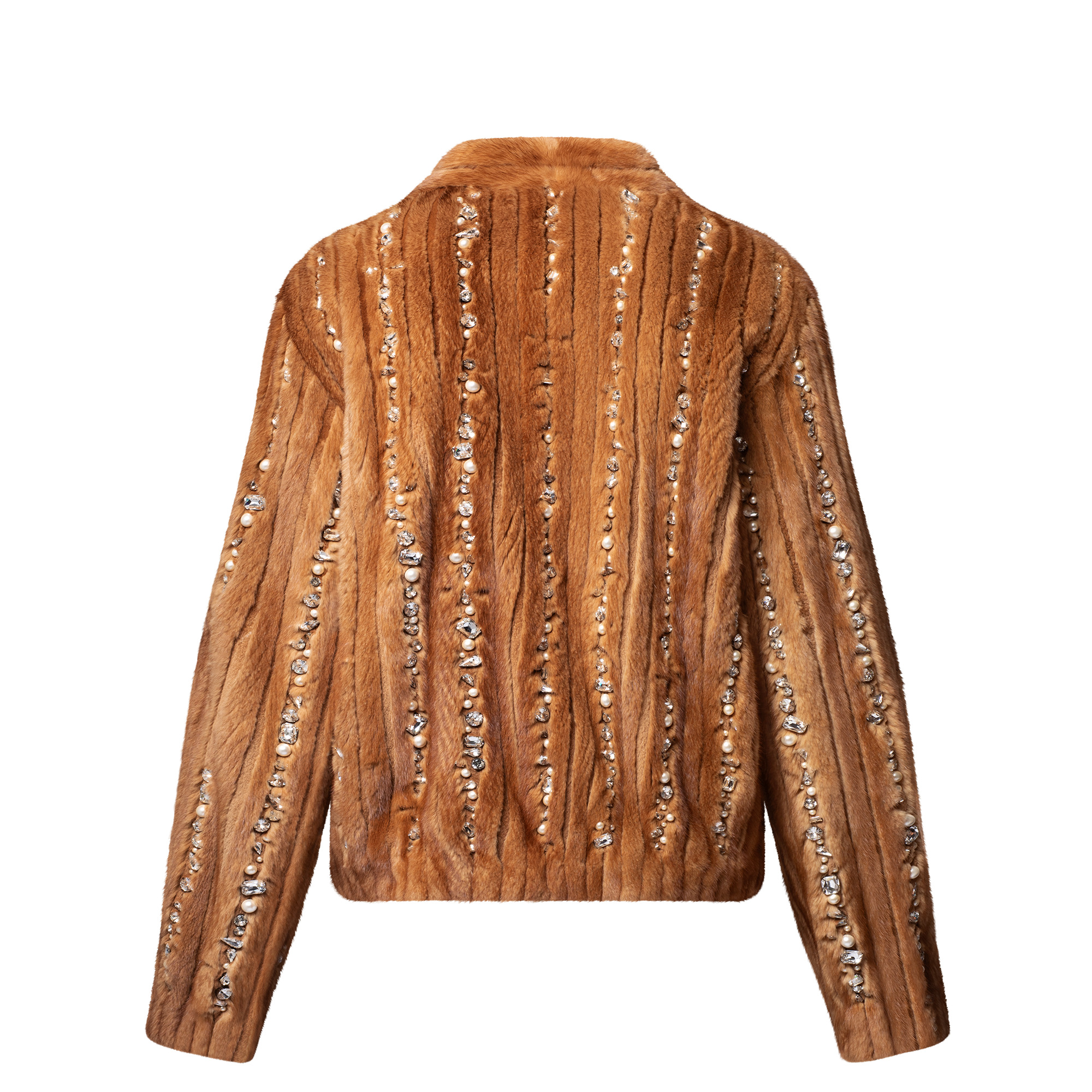 Made To Order Embellished Mink Cardigan - 3