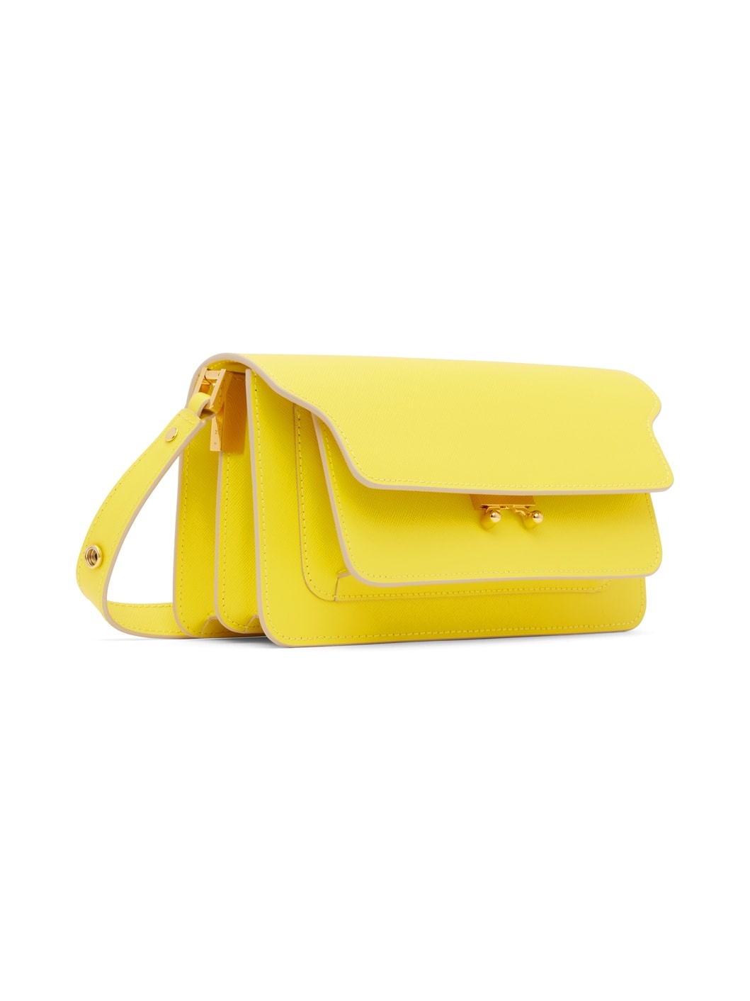 Marni Yellow E/W Trunk Shoulder Bag