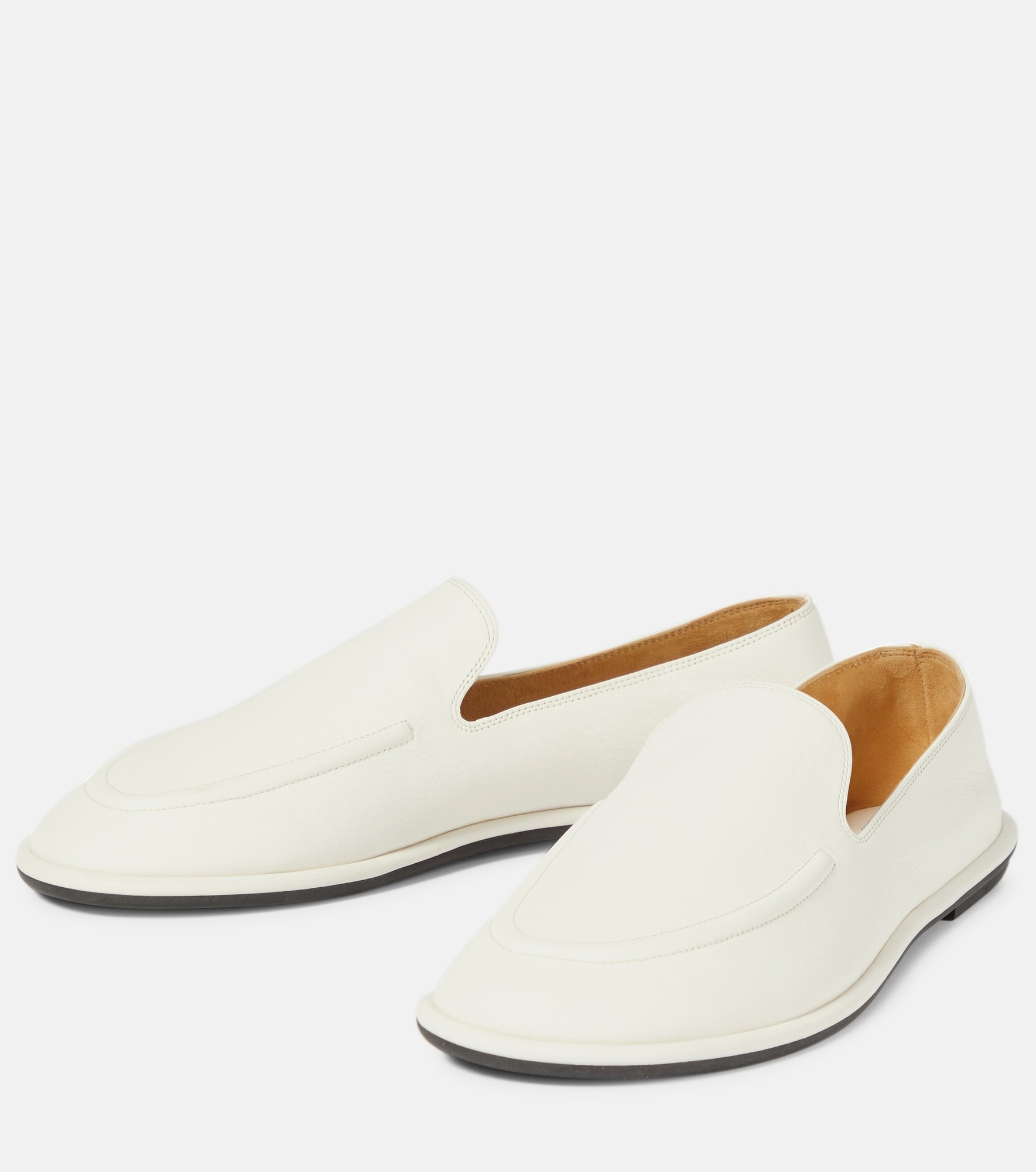 Canal leather loafers - 5