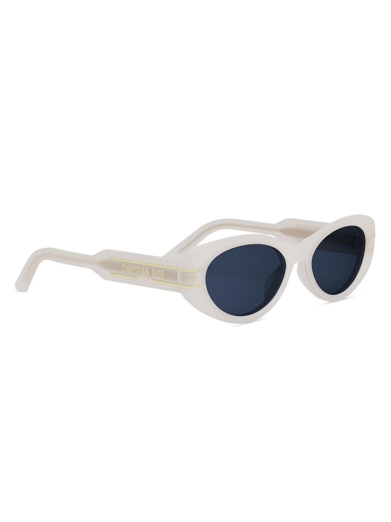 Women's DiorSignature B8U 53MM Butterfly Sunglasses - Blue Ivory 8