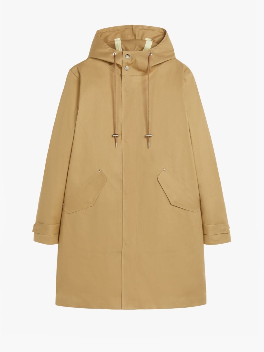 GRANISH SHORT KELP BONDED COTTON HOODED COAT | GR-1036 - 1