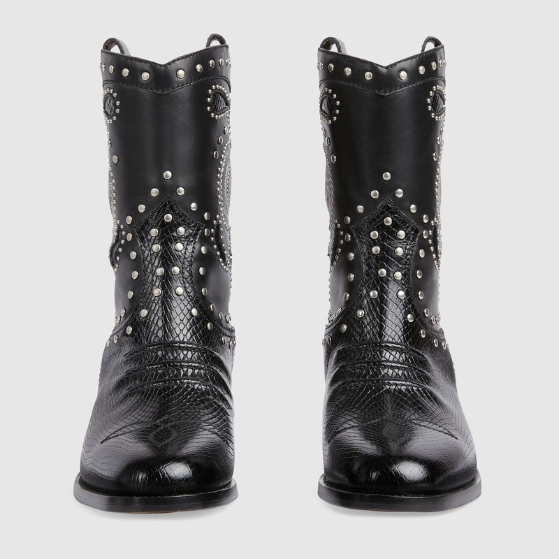 GUCCI Women's boot with Double G and studs outlook