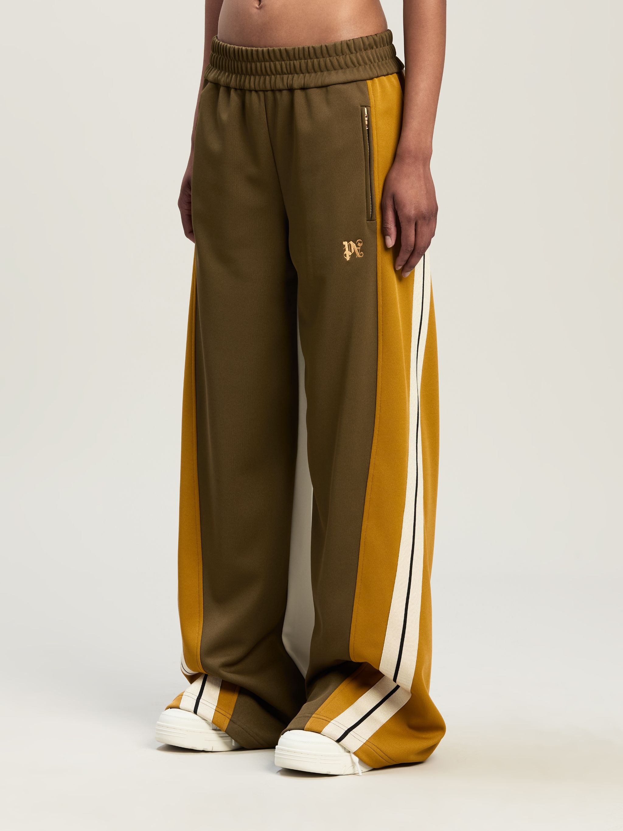 Monogram Track Pants Wide Leg - 4