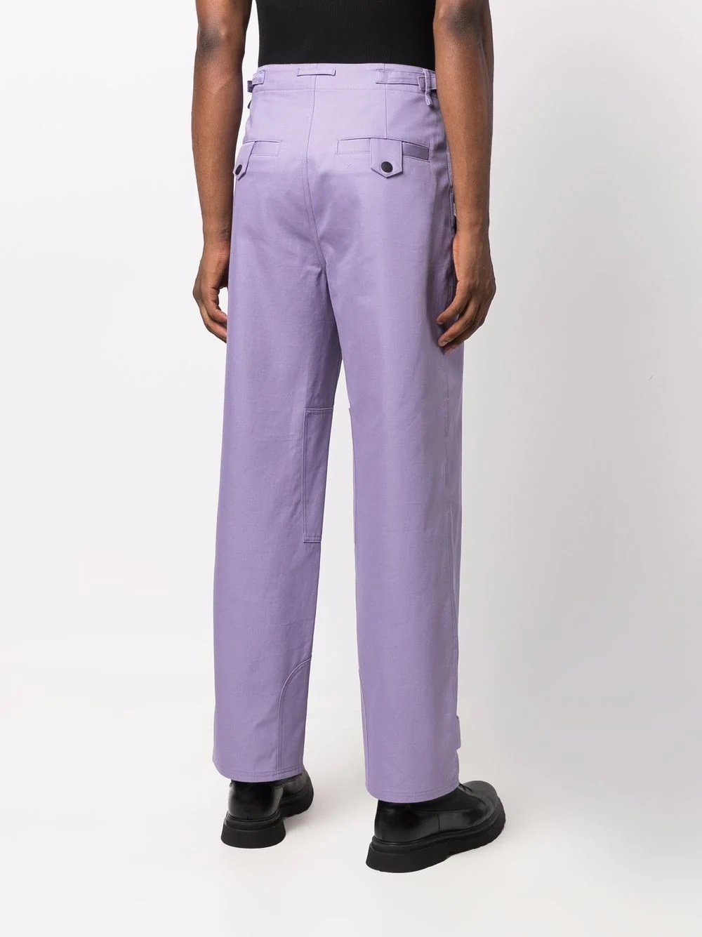 straight-leg utility trousers - 4