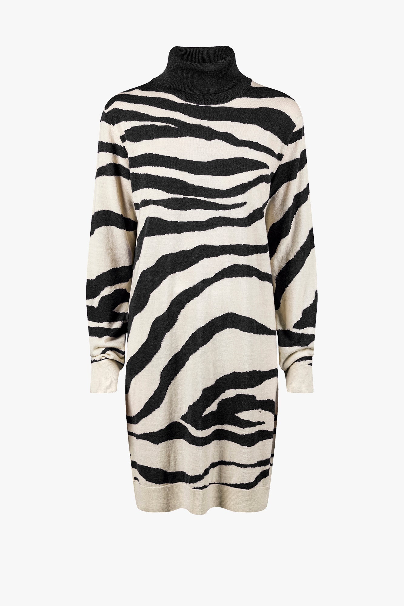 ZEBRA KNIT DRESS - 1