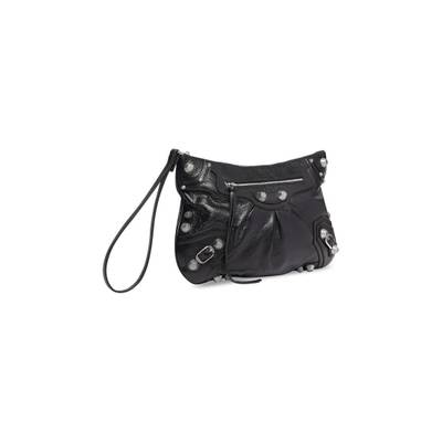 BALENCIAGA Women's Le Cagole Large Pouch in Black outlook