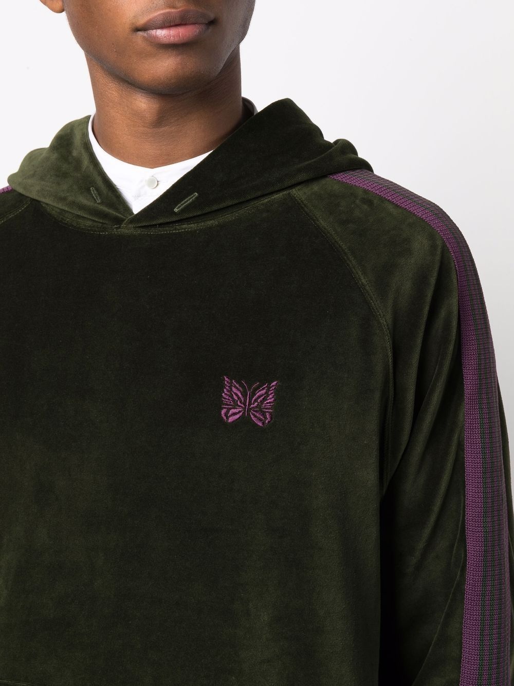 logo embroidered hoodie - 5