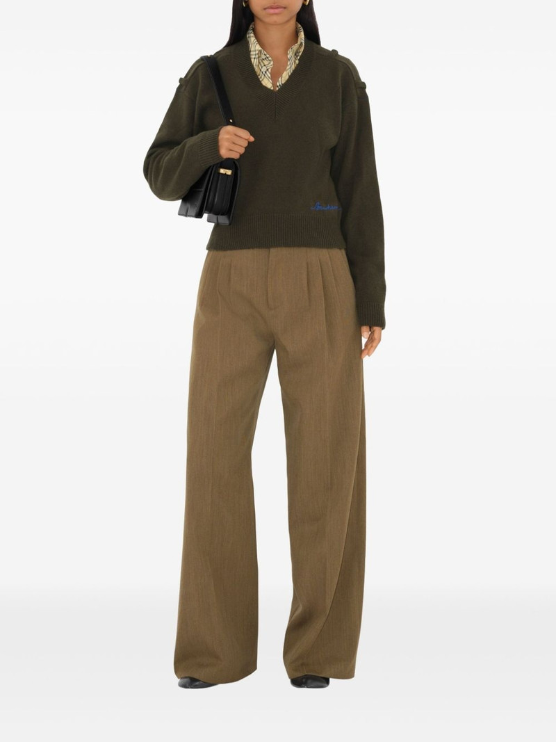 Burberry wool tailored trousers outlook