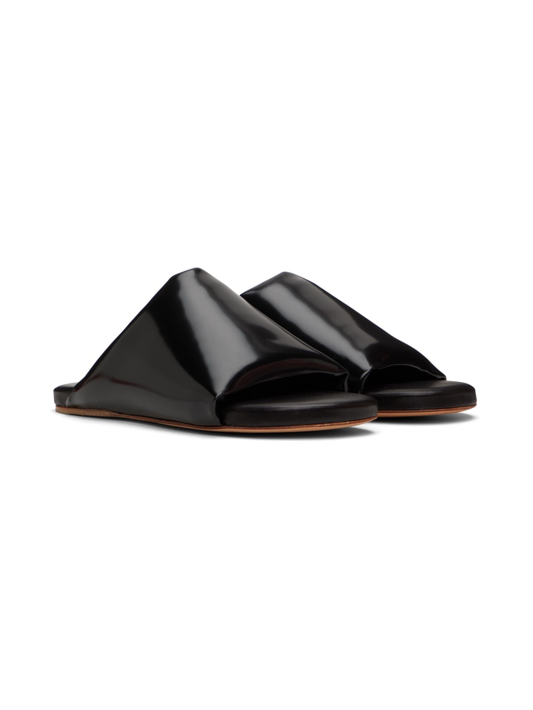 Black Cushion Slides - 4